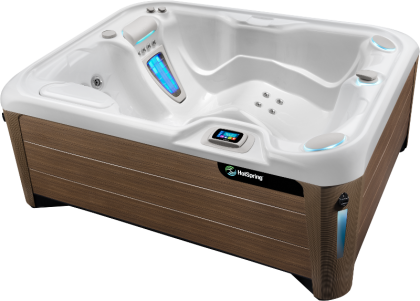 HotSpring Highlife 2019 Jetsetter Alpine White Walnut High Angle