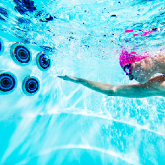 how does swim jets produce water current endless fitness