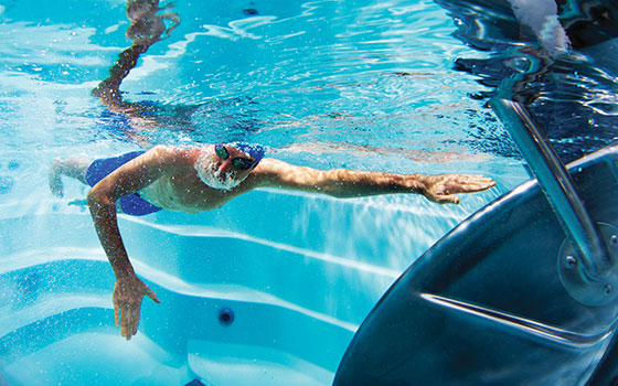 Swimming pool exercise online harness